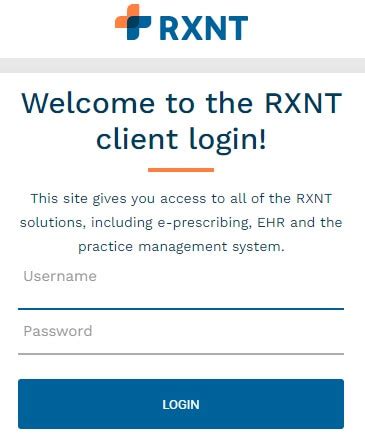 rxnt client login support